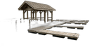 Marina pier pavilion icon